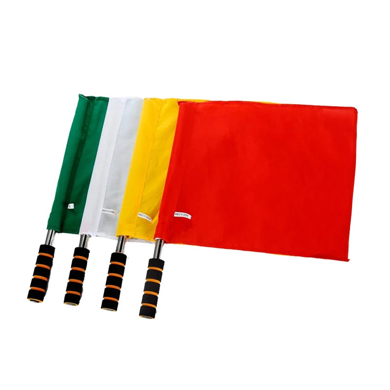 Hot Sales 100% Polyester Play Sports Match Football Soccer Referee Flag