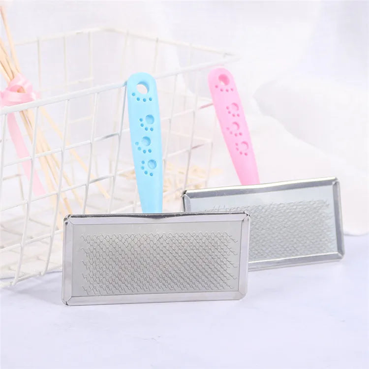 Stainless Steel Hair Removal Steel Needle Dog Cat Grooming Shedding Brush
