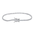 RINNTIN SB143 Fashion Silver Jewelry 925 Sterling Silver Bracelet Tennis Chain With 4A CZ 14K Gold Plated Bracelet for Women