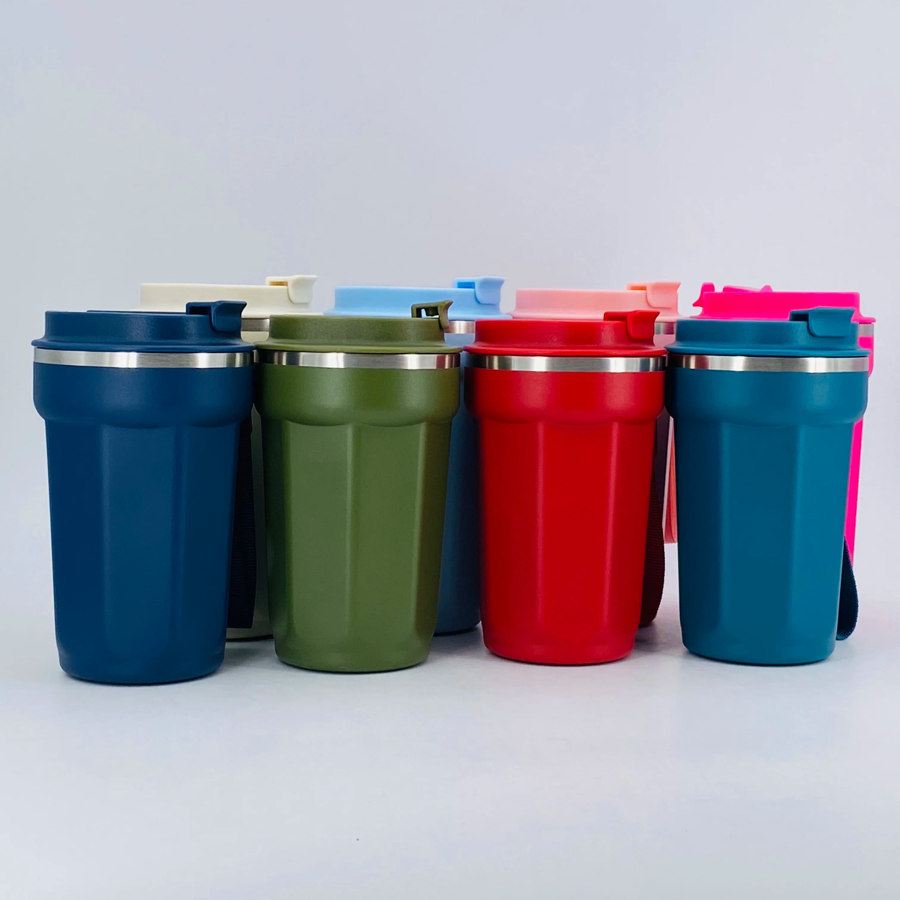 Custom Logo Portable Travel Mug 380ml 510ml Coffee Tumbler Travel Stainless Steel Coffee Tumbler with Lids