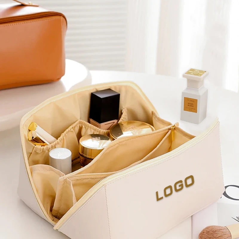 Wholesale Custom Makeup Bag Bulk Waterproof Cosmetic Bag Pu Leather Makeup Bags