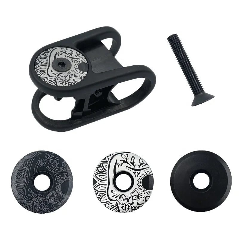 IRONDONKEY 28.6mm Unthreaded Earphone Stem Fork Cap Bike Parts Bicycles Aluminium Bicycle Parts Mountain Bike Bicycle Earphone