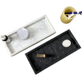 Wholesale Natural Luxury Small Rectangle 13x30cm White Green Marble Stone Serving Trays