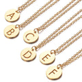Alphabet Letter Pendant Necklace Stainless Steel Trendy Children's Jewelry MUSE Brand