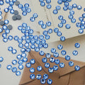 Paso Sico Light Sapphire 12 Cuts Cristal Hotfix Motif Rhinestone Designs for DIY Tshirts Applique DIY Design 3D