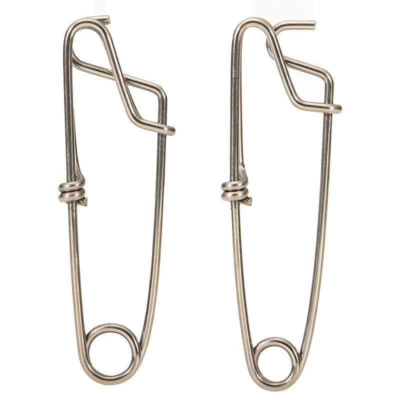 Fishing Clip Snap 135mm Long Line Stainless Steel Clips Sea Fishing Connector Saltwater Swivel Fishing Snap Safety Pin