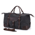 Hot Selling Men's Vintage Style Canvas Duffle Travel Bag Sturdy & Durable with Big Zipper Geometric Pattern Shoulder Bag