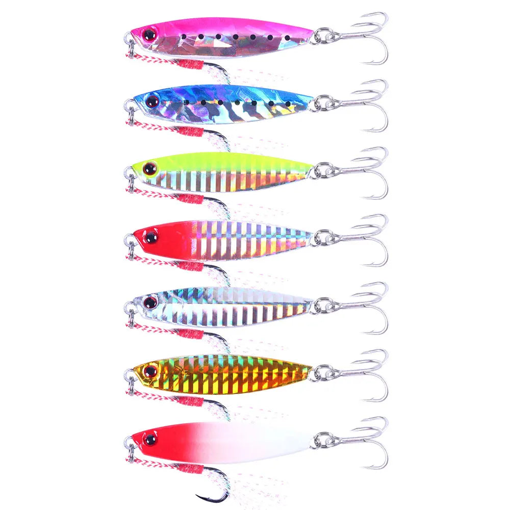 10g 15g 20g 25g 30g 40g 60g Wholesale Hard Slow Jig Pitch Salt Water Artificial Metal Lead Vib Fishing Lure