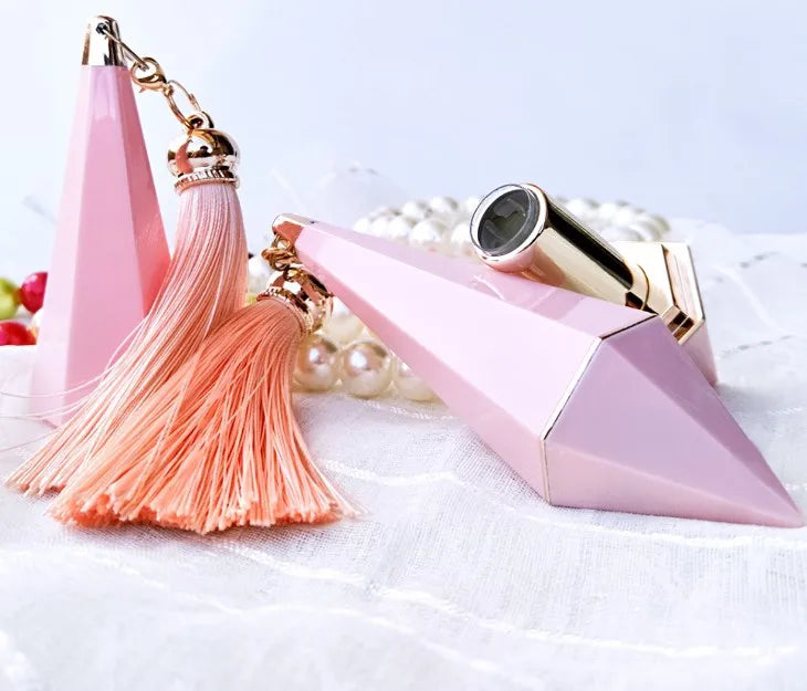 4G Diamond Tassels Empty Plastic ABS Lip Gloss Tube Makeup Packaging with Brush Liquid Cosmetic Container for Lipstick