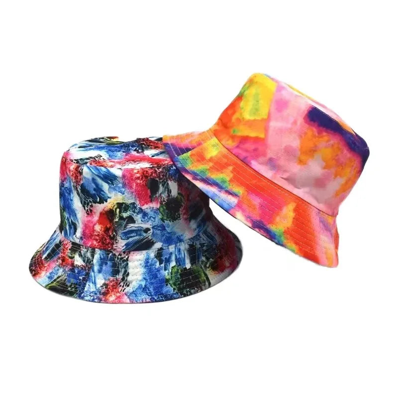 Fashion Custom Print Image Style Vintage Bucket Hat with Custom Logo 100% Cotton Unisex Four Seasons Outdoor Use