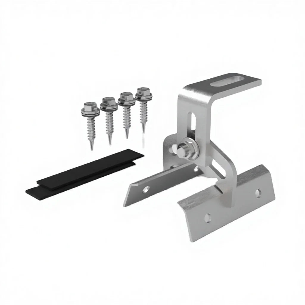 Trapezoidal Pv Top Metal Tin Roof Clamp for Solar Panel Mounting Brackets Universal Solar Clip Lock Adjustable X Clamp