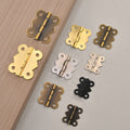 Antique Butterfly Small Leaf Iron Cabinet Hinge Accessories 90/180 Degrees Soft Close Kitchen Hardware