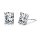 ED3188 Trendy Jewelry S925 Sterling Silver baguette CZ Bling Crystal Earrings Rectangle Cubic Zircon Stud Earrings