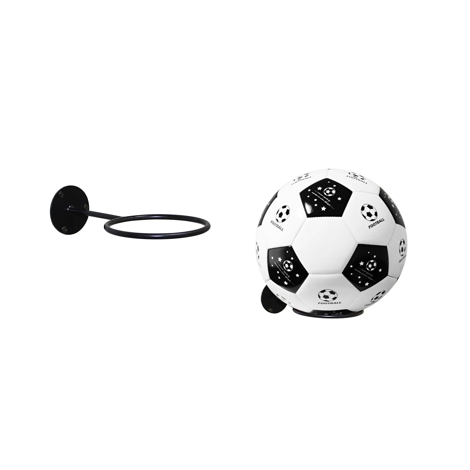 Multi-Purpose Football Organizer Wall Mounted Football Holder Rack - Space-Saving Design Stadiums Training Centers & Home