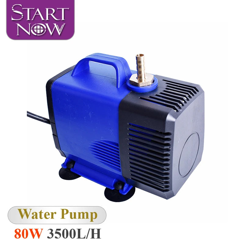 Startnow 80W Multifunctional Submersible Water Pump 3500L/H Flow 220V Energy Saving Pump for Fish Farming Fountainpond CO2 Laser
