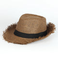 Wholesale Fashion Lady Fedora Trilby Gangster Summer Beach Paper Jazz Straw Panama Hats for Men Women