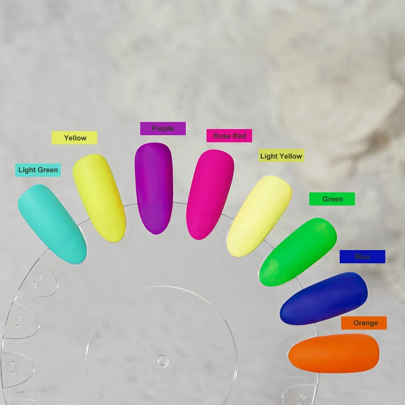 2022 New Arrival Green Purple 15ml Nail Polish Luminous UV Nail Gel Polish