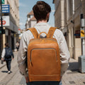MARRANT Vintage Crazy Horse Leather Waterproof Travel Backpack Men 15.6 Inch Laptop Bag Backpack Genuine Leather Backpack Men