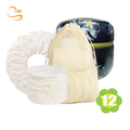 12pack Luxury Washable Facial Cleansing Pads Laundry Bag Metal Box Package Reusable Makeup Pads Set