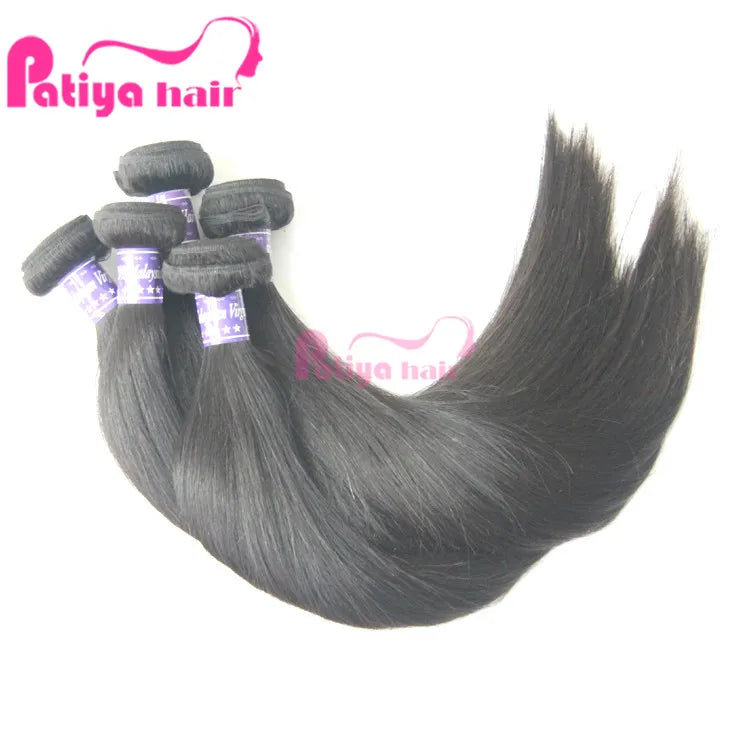 Ready to Ship Wholesale Remy Human Hair Weave Machine Double Weft Unprocessed Bone Straight 12a Grade Raw Malaysian Virgin Hair