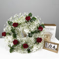 2024 NEW Popular Red Rose Babysbreath Artificial Flower Ball for Wedding Centerpieces & Table Decorations MegaBDM