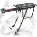 Manufactory Fast Supply 22lbs Capacity Mountain Bike Adjustable Length Rear Rack Quick Release Bicycle Luggage Carrier Cargo