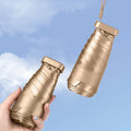 Wholesale Custom Small Gold Flat Compact Umbrella With Logo Pocket UV Fashionable 5 Folding Mini Umbrella
