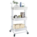 Modern Style Iron Standing Type Three-Layer Kitchen Cart Trolley Storage Shelf Rack for Tools Hand Tools