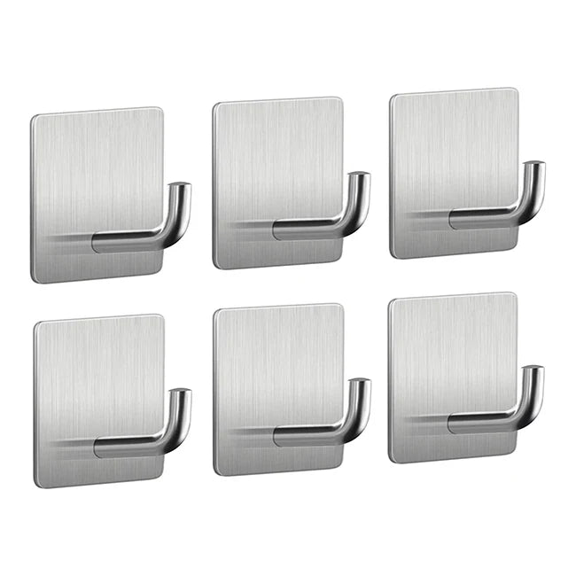 Heavy Duty Matte Black Metal Hangers for Clothing Bathroom and Kitchen Adhesive Hooks for Towels and Utensils Factory Price