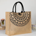 Fashion Jute Button Handbag Gunny Bag Composite Waterproof Hemp Linen Tote Bag Environment-friendly Shopping Bag Bolsa Yute