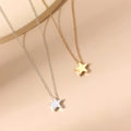 Titanium Steel Clavicle Chain Pentagram Pendant Small Simple Star Necklace for Women