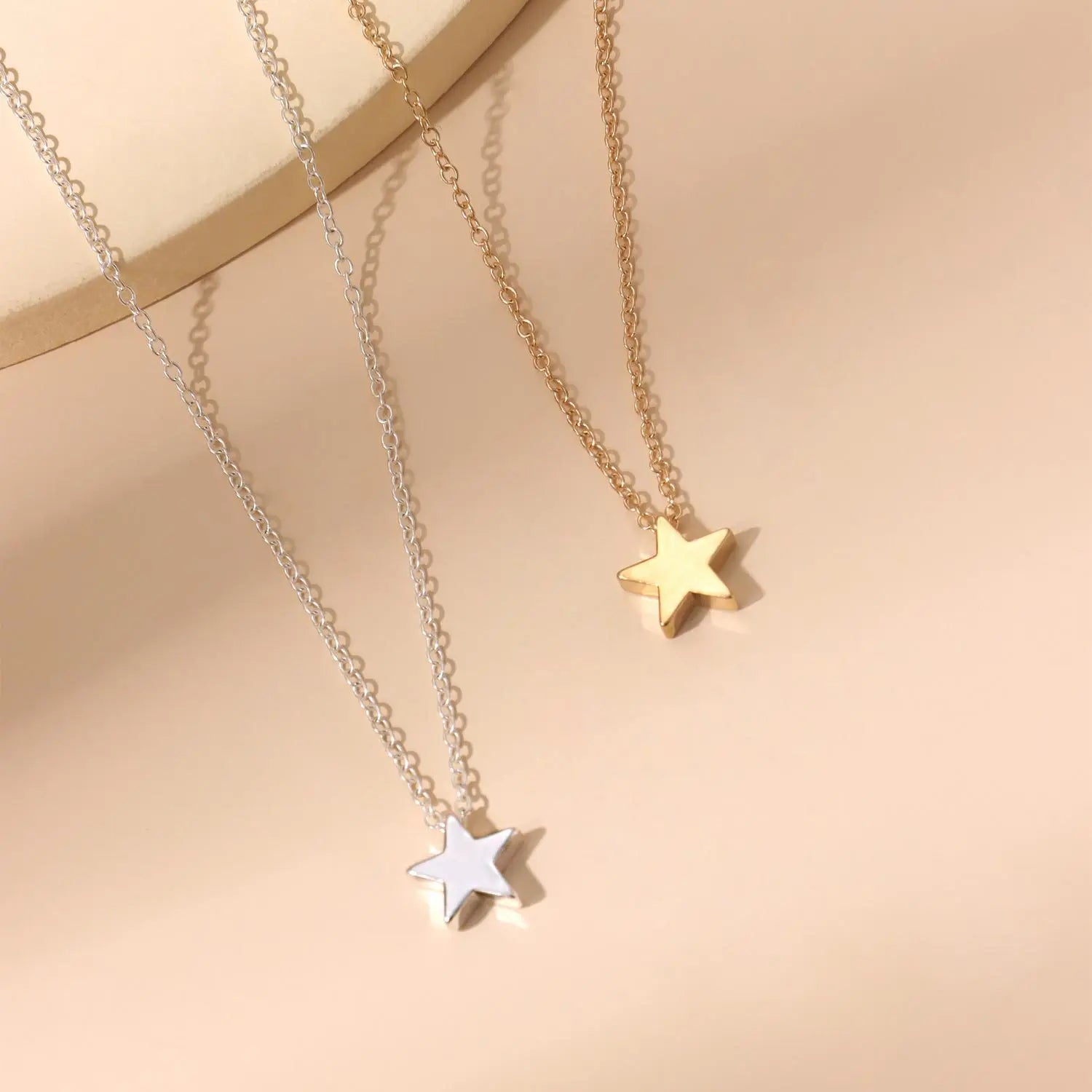 Titanium Steel Clavicle Chain Pentagram Pendant Small Simple Star Necklace for Women