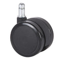 50mm Swivel Castor for Office School or Hotel Use PU/Nylon Alloy Chair Caster with Zinc Plated Finish Bag Packed