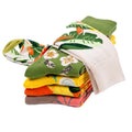New Design Womens Colorful Dress Crew Socks Fancy Flower Art Pattern Casual Cotton Socks