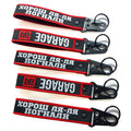 Cheap Custom Jet Fabric Key Tag Embroidery Keychain Manufacturers Personalised Keyrings