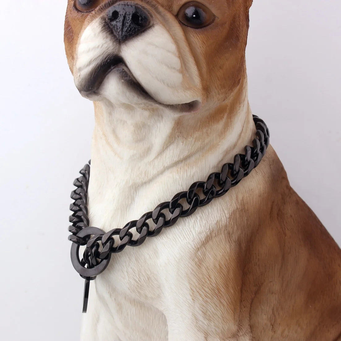 Professional Light Metal Solid Pet Collar Quite Smooth Comfortable Stainless Steel Training Collar for Dogs