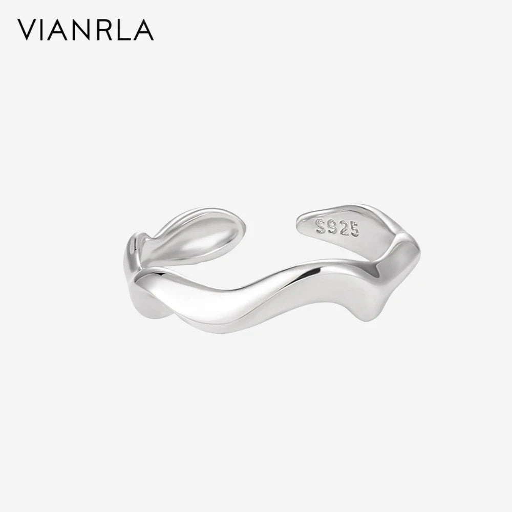 VIANRLA 18K Gold Ring 925 Sterling Silver Jewelry Minimalist Ring Support Drop Shipping Daily Jewelry