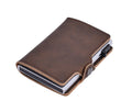 Foldable Slim PU Leather Card Wallet RFID Blocking Function for Holding Credit Cards and Cash