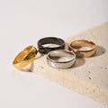 Minimalist Stainless Steel 18K PVD Plating Smooth Face O Rings Non Tarnish Jewelry for Women Minimalist Fashion Design