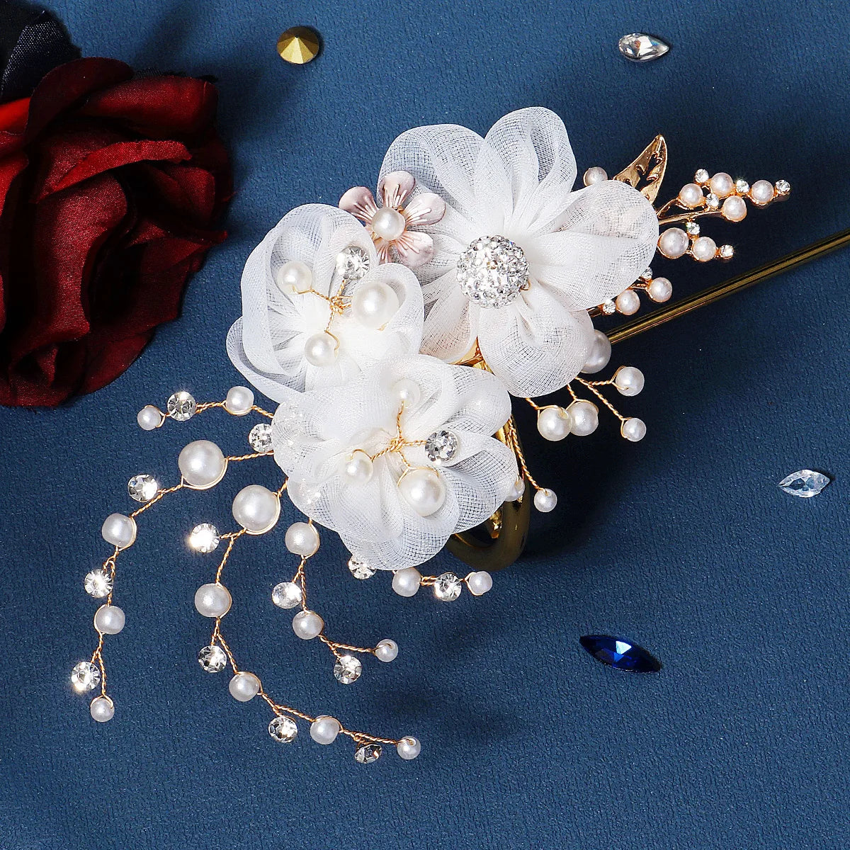 Miallo Fashion Handmade Bridal Hair Clips Rhinestone Pearl Wedding Accessories Bridal Headpiece Women Jewelry