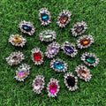New Handmade Beading DIY Drill Ring Brooch Clothes Embroidery Patch Stickers  Socks Decoration Stickers Rhinestone Brooch