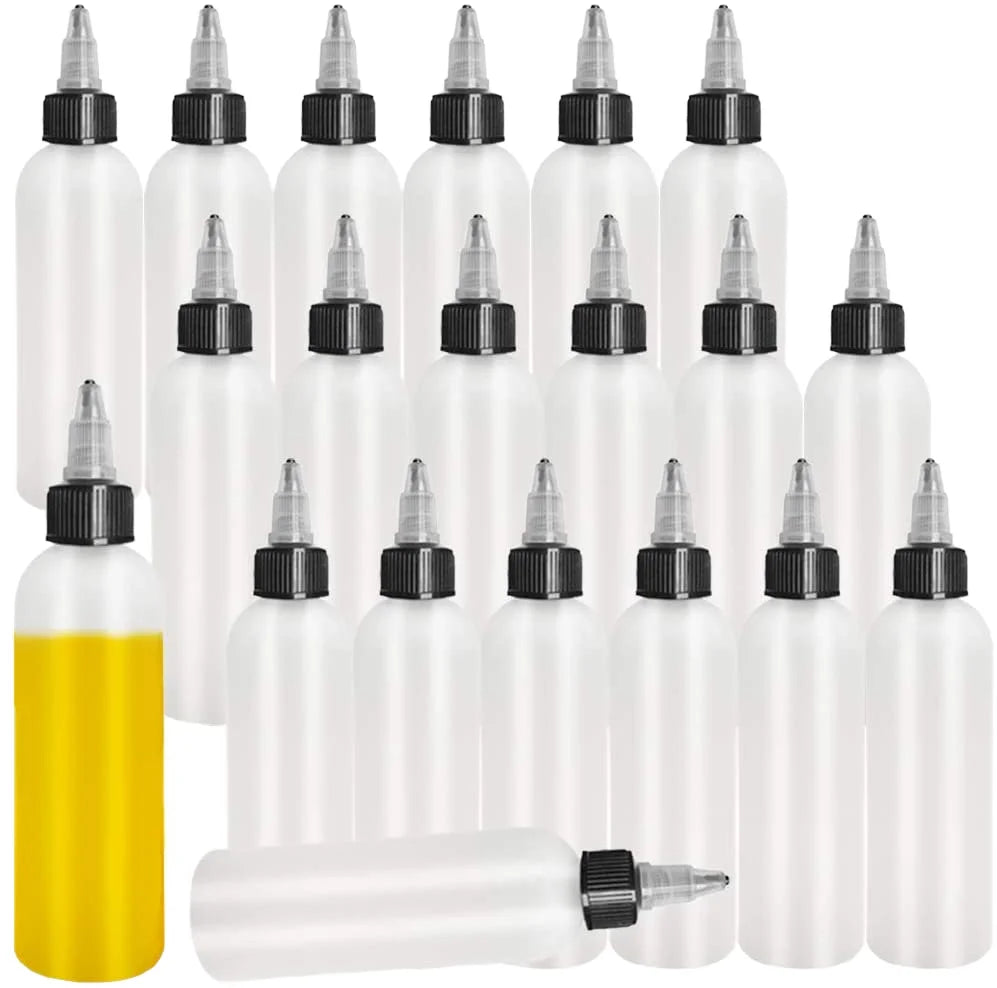 Thick Transparent Gel Bottle Plastic Tube With Black Twist Cap Transparent Squeeze Bottles of Various Specifications