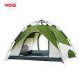 WOQI Professional Four-Season Waterproof Windproof One Bedroom Family Camping Tent 4 Person Quick Automatic Opening for Hiking
