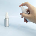 Custom 30ml Aluminum Perfume Spray Bottle Empty Refillable Fine Mist Screw Closure Pump Sprayer for Cosmetics and Liquid Soap