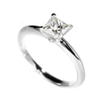 Hot Designs Jewelry HPHT Lab Grown 1 Carat  Princess Cut Diamond 18K Solid White Gold Ring  for Women