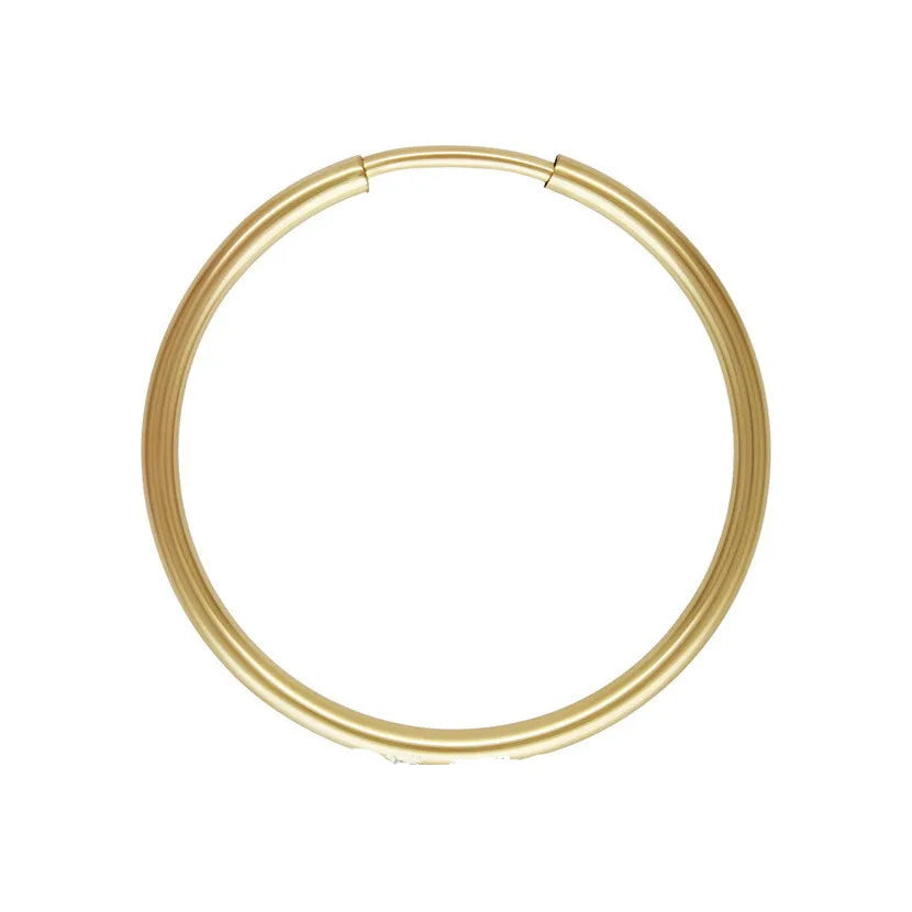 Permanent U.S. Imported 14K Gold Filled Earrings Round Shaped Ring Hoop Ear Accessories for Earring Making