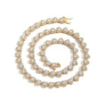 Top Icy Hip Hop Heart Shape Cubic Zircon Tennis Chain Fashion Zircon Jewelry Tennis Chain Necklaces with 18K Gold Plated men