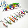 65mm 6.5g Pvc 1.5m-2m Depth Sinking Pvc 8 Colours Available Freshwater Hard Minnow Fishing Lure
