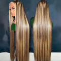 100% Virgin Human Hair for Wig with Transparent HD for Lace 250% Density Long Length Baby Hair
