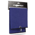 Free Sample Custom logo Polyester Sport Trifold Microfiber Waffle Weave Disc Golf Towel Tri-folder with Hook